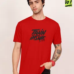 Leotude Men Pack Of 2 Typography Printed Round Neck Oversized T-shirts-image-41