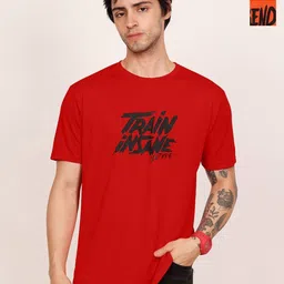 Leotude Men Pack Of 2 Typography Printed Round Neck Oversized T-shirts-picture-42