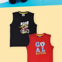 Lux Cozi Boys Black 2 Printed Applique T-shirt-picture-41