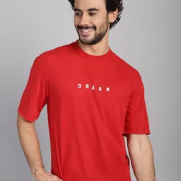 Obaan Typography Printed Cotton T-shirt-picture-36