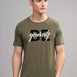 ADRO Men Typography Printed Applique T-shirt-picture-30