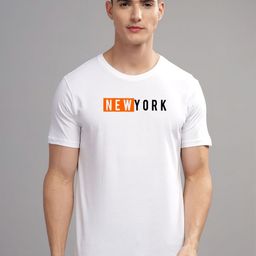 ADRO Men Typography Printed Applique T-shirt-picture-1