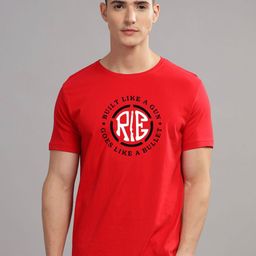 ADRO Men Typography Printed Applique T-shirt-picture-8