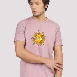 Greylongg Men Printed Applique T-shirt image 1