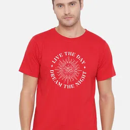 FFLIRTYGO Men Red Typography Printed T-shirt-picture-41