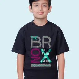 NUSYL Boys Typography Printed Oversized T-shirt-picture-47