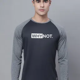 Friskers Typography Printed Raglan Sleeves Dry Fit T-shirt-image-50