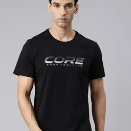 Xtep Typography Printed Round Neck Regular Fit Sports T-shirt image 1