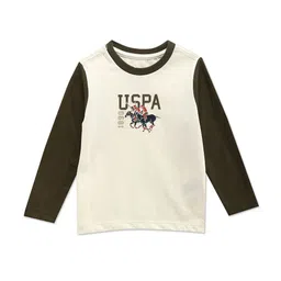 U.S. Polo Assn. Kids Boys Typography Printed Pure Cotton T-shirt-picture-41