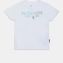 U.S. Polo Assn. Kids Boys Typography Printed Cotton T-shirt-picture-58