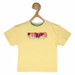 Peter England Girls Typography Printed T-shirt-image-81