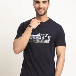 HOUSE OF VEDAS Typography Printed T-shirt-image-92