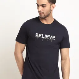 HOUSE OF VEDAS Typography Printed Round Neck T-Shirt-image-94