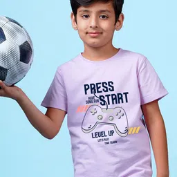 NUSYL Boys Typography Printed Round Neck T-shirt-picture-13