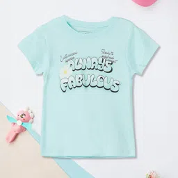 max Girls Typography Printed Applique T-shirt-picture-14