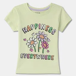 R&B Girls Cotton Typography Printed Round Neck T-shirt-picture-10