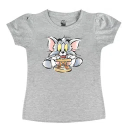 Tom & Jerry Girls Grey Printed T-shirt-picture-10