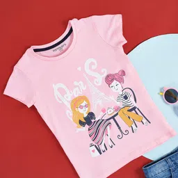 Pantaloons Junior Girls Graphic Printed T-shirt-image-46