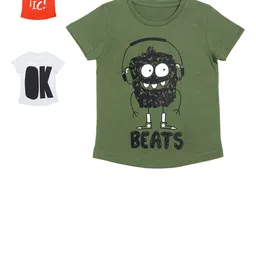 DOOR74 Girls Pack of 3 Printed T-shirt-picture-57