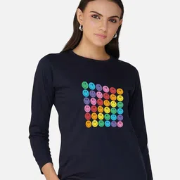 CHOZI Graphic Printed Round Neck Cotton T-shirt-picture-42