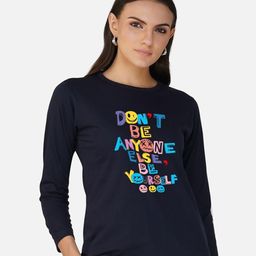 CHOZI Typography Printed Round Neck Cotton T-shirt-picture-15