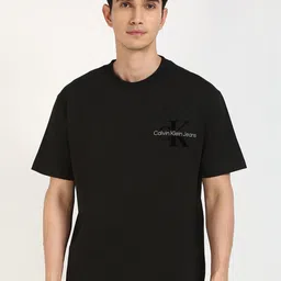 Calvin Klein Jeans Men Typography Printed Round Neck Cotton T-shirt-picture-13