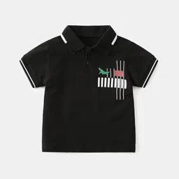 StyleCast Boys Polo Collar Pure Cotton Printed Tshirt-picture-23