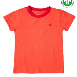 GREENDIGO Girls Orange Organic Cotton T-shirt-picture-15