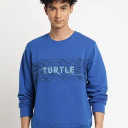 Turtle Men Blue Printed Cotton Sweatshirt-picture-33