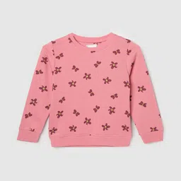 max Girls Floral Printed Ribbed Sweatshirt-picture-36
