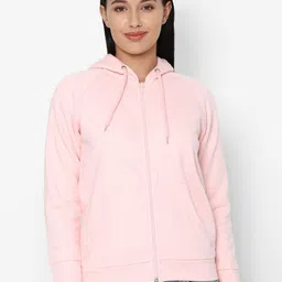 Allen Solly Woman Women Pink Hooded Sweatshirt-image-7