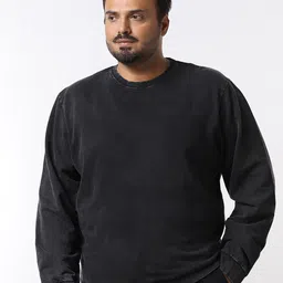 Bewakoof Plus Black Round Neck Sweatshirt-picture-10