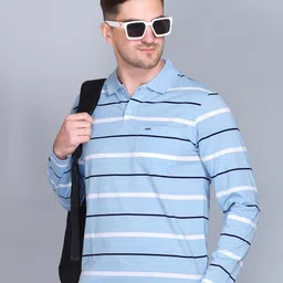 GODFREY Striped Polo Collar T-shirt-picture-34