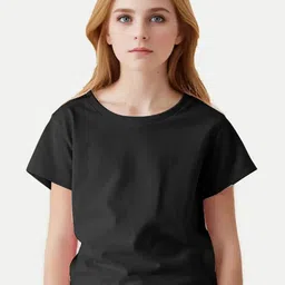 BAESD Girls Round Neck Cotton T-shirt-picture-27