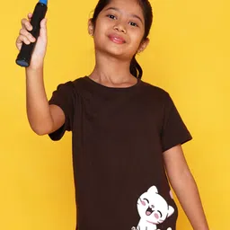NUSYL Girls Printed Round Neck T-shirt-picture-57