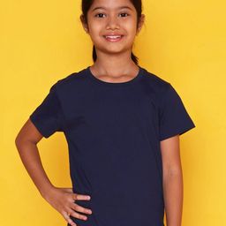 NUSYL Girls Round Neck Short Sleeve Cotton T-Shirt-picture-5