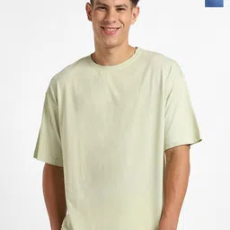 NOBERO Men Pack of 2 Oversized Round Neck Solid Cotton T-shirt-picture-58
