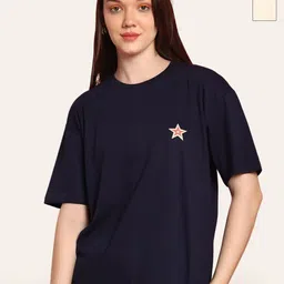 Fabflee Women 2 V-Neck Extended Sleeves Pockets T-shirt-image-12
