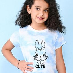 NUSYL Girls Graphic Printed Cotton T-shirt-picture-26