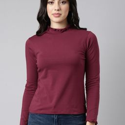 TWIN BIRDS Women High Neck T-shirt-picture-30