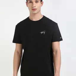 Tommy Hilfiger Men Solid Round Neck Cotton T-shirt-picture-19