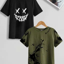 BAESD Boys Pack f 2 Printed Pure Cotton T-shirt-picture-19