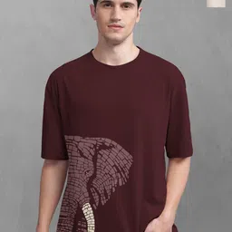 BULLMER Men Pack Of 2 Round Neck Printed Oversized T-shirts-picture-11