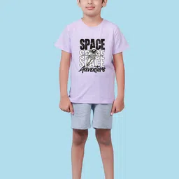 NUSYL Boys Round Neck Typography Printed T-shirt-image-40