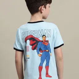 Octave Boys Round Neck Superman Printed T-shirt-picture-55