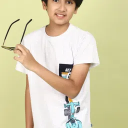 V-Mart Boys Printed Round Neck T-Shirt image 1