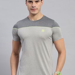 rock.it Colourblocked Round Neck Cotton Casual T-shirt-picture-40