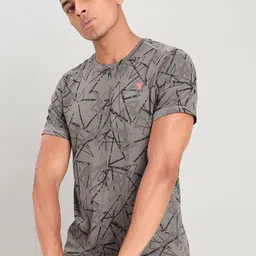 Technosport Men Jacquard Double Cool Slim Fit Sports Tshirt image 1