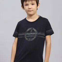 Monte Carlo Boys Typography Printed Round Neck Cotton T-shirt image 1