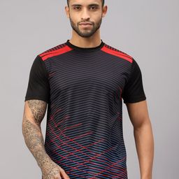 VECTOR X Striped Moisture Wicking Sports T-shirt-picture-19